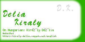 delia kiraly business card